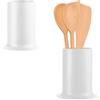 Avilia Portaposate in Plastica Resistente Bianco 30x20x10cm - Ideale per Mantenere in Ordine la tua Cucina e i tuoi Utensili - Design Moderno e Compatto Sono Lavabili in Lavastoviglie