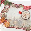 CREARREDA Tovagliette all'Americana Natalizie Set di 4 tovagliette colazione in PVC, 48x33 cm, antiscivolo, lavabili, resistenti allo sporco, resistenti al calore, Made in Italy
