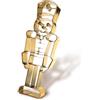 Zenker Taglia biscotto Maxi formato forma Schiaccianoci, per dolci festivi natalizi, materiale in acciaio inossidabile colore oro, dimensione 18,5 x 6,5 cm