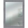 Lupia - Specchio da Parete Moderno Boston 43x69 cm, Cornice in Legno MDF Ecologico, Design Shabby e Versatile, Adatto a Ingressi, Soggiorni, Camere, Vetro Grigio