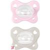 CHICCO (ARTSANA SPA) CHICCO DUAL SOFT SUCCHIETTO ROSA 2-6 MESI 2 PEZZI