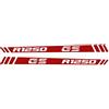 BLACK DOVES GRAPHICS n.2 Adesivi RIFRANGENTI compatibile con/sostitutivo per BMW Motorrad R 1250 GS Adventure paramani (Rosso Rifrangente)