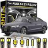 BMT xms 13pz Kit di Luci LED per Interni per AUDI A3 S3 RS3 8V Saloon Sportback 2013-2020, Lampadine LED per Interni Auto e Camion 6000K Bianco Luminoso