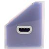 Exacompta - Rif. 55598E - Cartone da 4 raccoglitori da scrivania con porta riviste Crystal - manico rigido - in polipropilene - interno multicolore - 12 scomparti - dim 26,5 x 32,5 cm - cristallo
