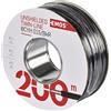 EMOS Cavo in rame 2 x 0,15 mm², 200 metri in puro rame per bassa tensione, nero con marcatura polarità rossa