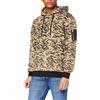 Urban Classics Felpa con Cappuccio Mimetica Bomber, Multicolore (Wood Camo 396), S Uomo