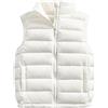 Cozomiz - Gilet leggero a collo alto, per bambini, senza maniche, per bambine, bianco, 8-9 Anni