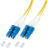 Techly Professional 102437 Cavo Fibra Ottica Monomodale OS2 LC/LC 9/125 0,5 m Giallo