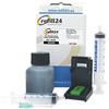 refill24 Kit di ricarica compatibile per cartucce d'inchiostro HP 303, 303 XL nero, include clip e accessori + 50 ml inchiostro