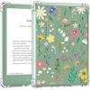 MoKo Custodia Protettiva Compatibile con 6 ALL-New Kindle (11th Generation-2024/2022 Release), Custodia di Guscio Posteriore Morbido Trasparente in TPU, Cover Protettiva per Tablet, Fiori