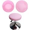 HuaLiSiJi Copri Sgabello Rotondo Fodera Sgabello Rotondo, Lavabile Facile da Pulire Traspirante e Resistente, per Sgabelli Rotondi di 30-40 cm di Diametro (Rosa)