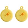 LQIOACU Giallo Coperchi in Silicone, Coperchio Silicone, Coperchi in Silicone Estensibile, Coperchio Universale, Coperchio Silicone Estensibile, per Ciotole, Tazze, Lattine, Frutta (Piccolo)