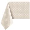 Confezioni.Giuliana TOVAGLIA RESINATA ANTIMACCHIA Primavera Pois Bianco 140x140/180/240 (140x180)