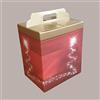 Lucgel Valigetta porta Panettone Bottiglia Dolci - Scatola Regalo Natalizia Elegante - Strenne Natale Pasqua - Carta Rosso Albero 305x225H350mm - 10 pezzi -