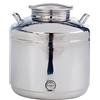 Tutto Inox Shop Contenitore Acciaio Inox, Bidone per olio e vino, Fusto in acciaio inox saldato da litri 15 - Modello Europa