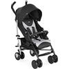 Chicco Echo Passeggino Leggero Pieghevole Da 0 Mesi A 22 Kg, Passeggino Reclinabile E Compatto Con Manicotto Paracolpi, Chiusura A Ombrello, Capote Trasformabile, Grigio, ‎84 x 47 x 106 cm, 7.6 Kg