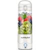 nutribullet portable blender, frullatore portatile, 475ml BPA free, mini frullatore, frullatore multifunzione, caricatore USB-C, oltre 15 cicli frullatura, bianco, NBP003W