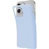 SBS Cover per iPhone 14 Plus Azzurro Cement Pantone 2127 C, Custodia Morbida e Flessibile Antigraffio, Cover Sottile e Comoda da Tenere in Tasca, Custodia Compatibile con Ricarica Wireless