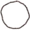 Taddart Minerals Bracciale in pirite naturale color oro con sfere sfaccettate da 3 mm su filo di nylon elastico, fatto a mano