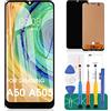 SRJTEK Non originale per Samsung Galaxy A50 Schermo LCD per Samsung A50 Schermo di ricambio A505 Display LCD A505F Touch Digitizer Assembly A505G Kit di riparazione senza cornice (senza funzione FigerPrint)