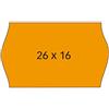 APLI ETIQUETAS ADHESIVAS EN ROLLO 101719/26 X 16MM/ PACK DE 6 ROLLOS/NARANJA APLI