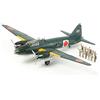 Tamiya 300061110 - Modellino di Aereo d'attacco Mitsubishi G4M1 della seconda Guerra Mondiale, Modello 11 (17), in Scala 1:48