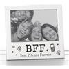 Shudehill Giftware Cornice per Foto in Argento Satinato con Scritta in Inglese "BFF Best Friends Forever", con Finitura in Argento Satinato