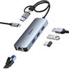 BENFEI Adattatore USB C USB 3.0 Ethernet,Hub USB 3.0 con 3 Porte USB 3.0 e 1 Porta LAN RJ45 1000M Gigabit, Adattatore Ethernet USB C/USB 3.0 per MacBook Pro/Air 2023 iPad Pro iMac S23 Surface Book 3