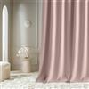 ROOM99 Tenda con nastro arricciato, Aura, 140 x 250 cm, larghezza x altezza, moderna Curtain per soggiorno, camera da letto, rosa cipria, 1 pezzo