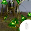 Wisdom Catena decorata con 20 alberelli luminose a Led Bianco Caldo 2 metri a batteria Wisdom