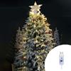 Wisdom Mantello a cascata di luci con puntale stella per Albero di Natale 220cm 252 Led Bianco Caldo Wisdom