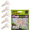 SEABUZZ Set di esche da pesca in gomma Candy Larva 5 pezzi x 48 mm - luccio trota pesce persico - esca artificiale - pesce pesce predatore - attrezzatura da pesca per acqua dolce e salata (Motor Oil