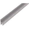 Alberts 470487 Profilo di sedia | Alluminio, anodizzato argento | larghezza libera 8 mm | 1000 x 26 x 11 mm