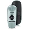 WACACO Nanopresso con S-custodia di Nanopresso, Macchina Caffè Portatile, Versione di Aggiornamento di Minipresso, Espresso Portatile, Caffe Viaggio, Azionabile Manualmente (Nuovi Elementi Blu Artico)