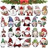 NUOGUAYI Natale Ciondolo in Legno, 24 Pezzi Ciondoli Legno Natale, decorazioni natalizie in legno, Addobbi Albero di Natale, Natalizi Decorazione Artigianato, Addobbi Natalizi Accessori