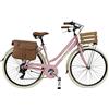 Via Veneto by Canellini Bicicletta Bici Citybike CTB Donna Vintage Retro Via Veneto Alluminio Cassetta Rosa Taglia 50