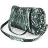 Record - Borsa trasportino Subzero per cani e gatti. Traportino per Cani in poliestere resistente con effetto cangiante. Tracolla removibile, fondo e tasca interna con zip | Verde, 42,5 x 20 x 29 cm