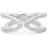 Uno de 50 UNOde50 Anello aperto in argento Sterling, con topazi e design originale, Gioielli fatti a mano