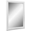 Online-GalleryKing TheMIRRROR - Specchio da parete incorniciato in vero vetro, 80 x 120 cm, su misura in bianco opaco, ad esempio come specchio da salone