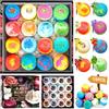 MOYKSRR 16 Pezzi di Bombe da Bagno, Set Regalo per Bombe da Bagno, Bombe da Doccia per Rilassamento Mentale e Antistress, Idee Regalo - Per Donna, Uomo, Bambini, Festa Della Mamma,Natale,Compleanno