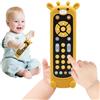 Ballery Telecomando Giocattolo per Bambini, Baby TV Telecomando Giocattolo per Neonati con Luce e Suono, Inglese/Francese/Spagnolo, Giocattoli Educativi Regalo per Bambini 6-18 Mesi (Giraffe)