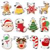 Keepatyart Formine per biscotti di Natale - 12 pezzi in acciaio inox per omini di pan di zenzero, albero di Natale, Babbo Natale, pupazzo di neve, renna, fiocco di neve,campana e molto altro per biscotti