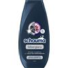 Schauma Schwarzkopf Schauma Shampoo per la cura dell'argento lucido (250 ml), lo shampoo d'argento aiuta a ridurre lo scolorimento giallastro, shampoo per capelli grigi, biondi o striati