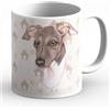 power gift LEVRIERO - (ITA) tazza da caffè, tazza da tè in ceramica di alta qualità. Una tazza con la grafica di un animale domestico e un'apposita scritta in italiano. Un regalo pratico. 32.