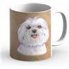 power gift MALTESE - (ITA) tazza da caffè, tazza da tè in ceramica di alta qualità. Una tazza con la grafica di un animale domestico e un'apposita scritta in italiano. Un regalo pratico. 33.