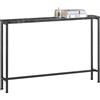 SoBuy Tavolo da Consolle Vintage Tavolo da Ingresso Tavolo per Divano salvaspazio Nero L120*P20*A80 cm FSB19-XL-SCH