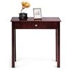 LIFEZEAL Tavolo Consolle, Console, Mobile Ingresso, Tavolo d'Ingresso, con 1 Cassetto, Gambe in Legno Massello, Salvaspazio, Moderno, per Soggiorno, Entrata, Corridoio, 71x30x71 cm (marrone)