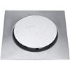 Garosa Deodorante Pavimento con Pedale Acciaio Inox | Scarico Doccia Quadrato Antigoccia per Bagno Garage Seminterrato | Filtro Odori Rimovibile Facile da Pulire