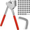 wiksite Set di pinze per sigillatura, 170 mm, con 120 pezzi di filo per sigillatura (20 cm) e 120 sigilli (diametro 5 mm), in acciaio per sigillare contatori elettrici, diametro piombo