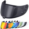 VCOROS Visiera per Casco,Protezione per Il Vento del Motociclo,Casco Parabrezza Moto Visiera a Lente Integrale per Hjc C70 FG-17 IS-17 (Nero)